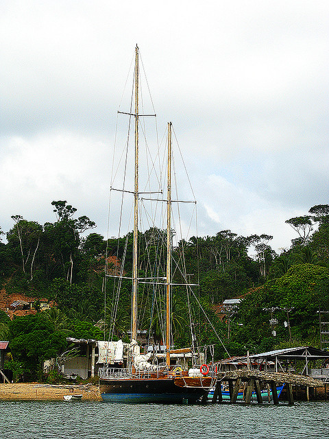 Segelboot in der Provinz Darien