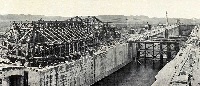 Bau der Gatun-Schleusen 1913