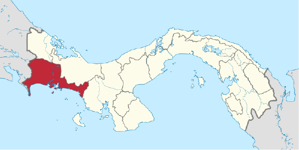 Provinz Chriquí - Karte 