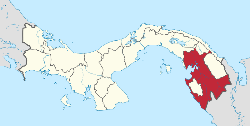 Karte der Provinz Darien