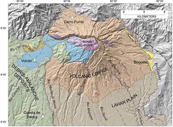 Volcán Barú (geologische Karte)
